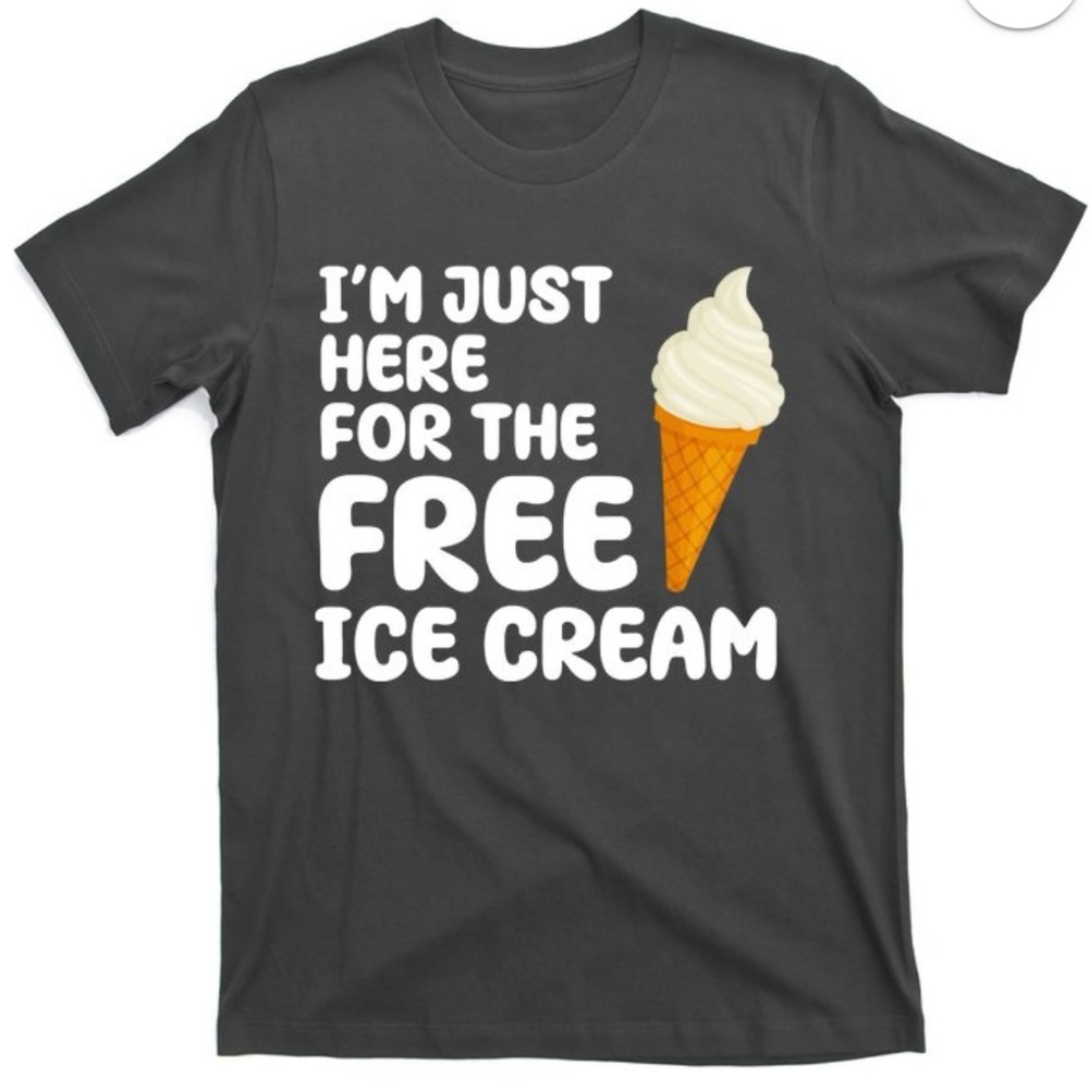 I'm Just Here For The Ice Cream S/S T-shirt / Sz: XLg Port & Company Unisex